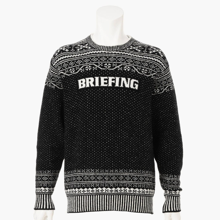 先行予約】HOL MS FAIR ISLE CREWNECK KNIT（HOL メンズ フェアアイル