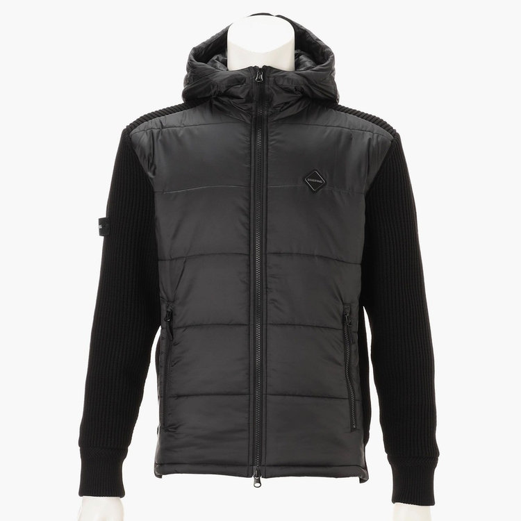 BRIEFING フード付きアウター 先行予約】MEN'S WINDBLOCK RIB KNIT PARKA（メンズウィンドブロック