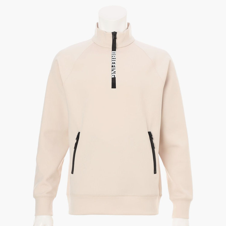 早いもの勝ち❗️ BRIEFING 3Dメンズハーフジップ M ベージュ 2026年新作◇1月中旬頃入荷予定】MEN'S 3D LOGO HALFZIP TOP（メンズ