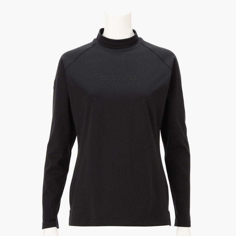 WOMEN'S STITCHED 3D LOGO LS HIGHNECK（ウィメンズ スティッチド 3D